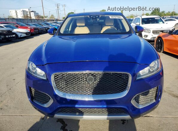 SADCJ2FX8LA633102 2020 JAGUAR F-PACE Blue Rear view