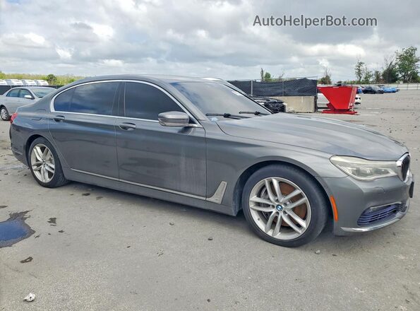 WBA7F2C57GGE12319 2016 BMW 7 SERIES Gray Դիմացի տեսք