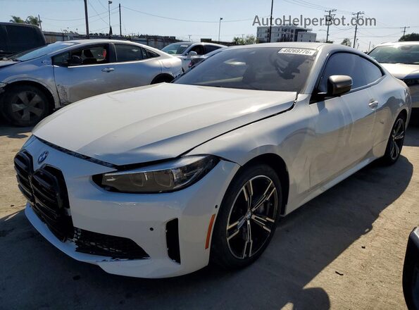 WBA13AR02MCG39571 2021 BMW M4 White Rear left