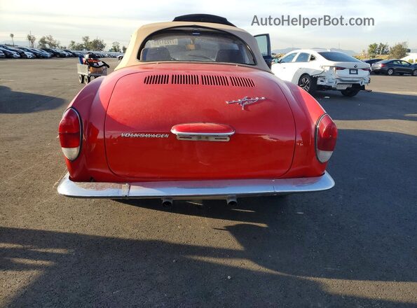 1402571366 1970 VOLKSWAGEN KARMANGHIA Red Vista trasera