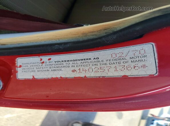 1402571366 1970 VOLKSWAGEN KARMANGHIA Red Vista del compartimento del motor