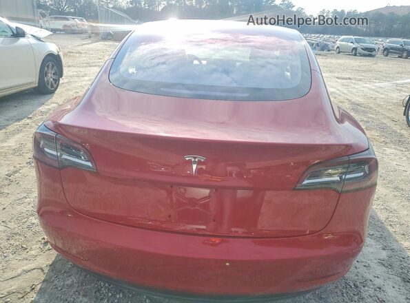 5YJ3E1EA4JF007090 2018 TESLA MODEL Red 