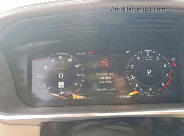 SALGS5RE0JA380479 2018 LAND ROVER RANGE ROVER Серый Вид задних сидений