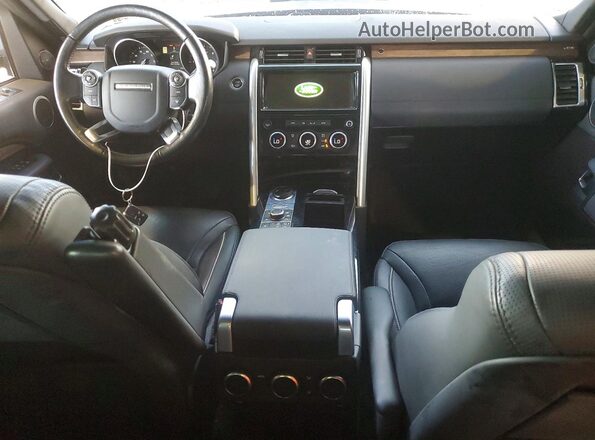 SALRRBBK7HA013463 2017 LAND ROVER DISCOVERY Gray ხელსაწყოთა პანელის ხედი
