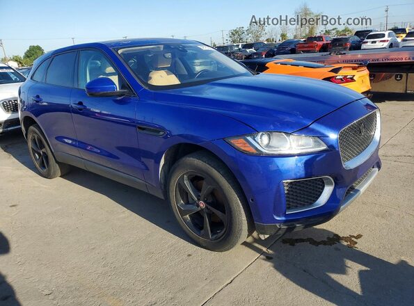 SADCJ2FX8LA633102 2020 JAGUAR F-PACE Blue Front view