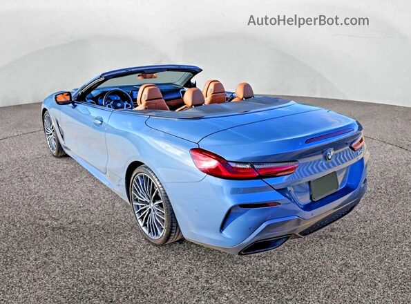 WBADZ2C04MCG06453 2021 BMW 8 SERIES Blue Trasero derecho