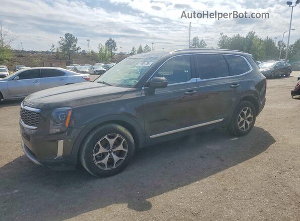 5XYP34HC4MG098607 2021 KIA TELLURIDE Black უკანა მარცხენა