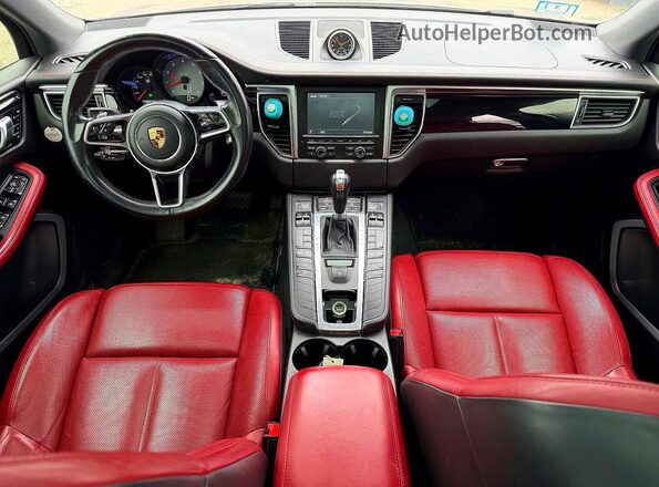 WP1AB2A57GLB45029 2016 PORSCHE MACAN Gray უკანა სავარძლების ხედი
