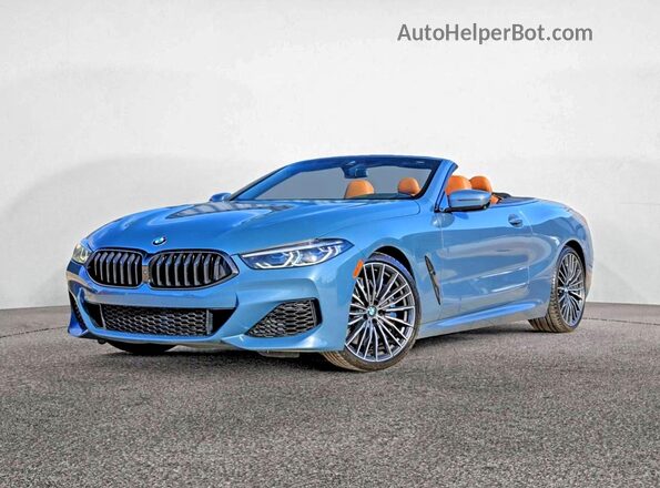WBADZ2C04MCG06453 2021 BMW 8 SERIES Blue Trasero izquierdo