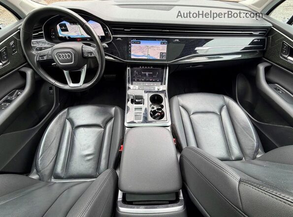 WA1LXAF71MD017482 2021 AUDI Q7 White უკანა სავარძლების ხედი