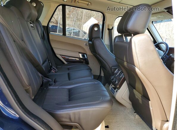 SALGS2FVXHA374475 2017 LAND ROVER RANGE Синий Вид задней части салона