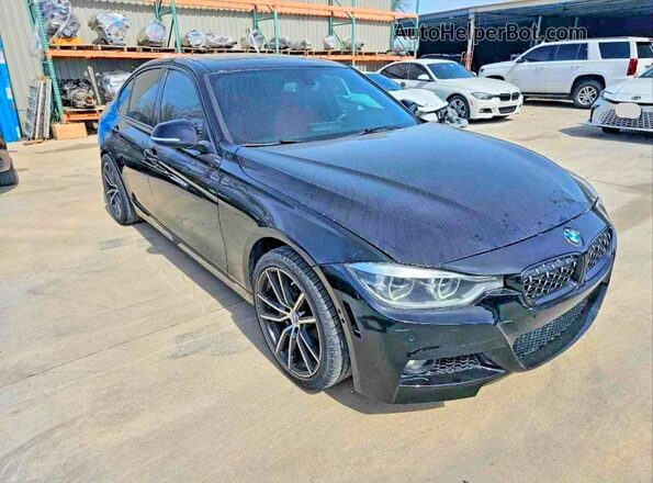 WBA8E9G54GNT82778 2016 BMW 3 SERIES Black Задня ліва чверть