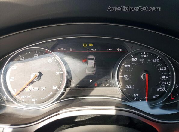 WUAWAAFC1HN902950 2017 AUDI RS7 White Հետևի նստատեղերի տեսք