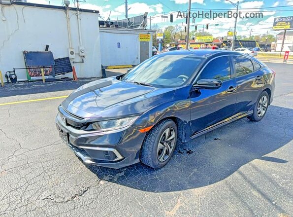 2HGFC2F64MH524053 2021 HONDA CIVIC Черный Задняя правая четверть