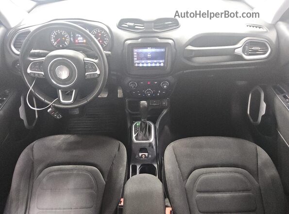 ZACNJAB13KPK04302 2019 JEEP RENEGADE Gray ხელსაწყოთა პანელის ხედი