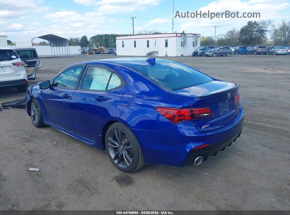 19UUB1F69KA001644 2019 ACURA TLX Blue უკანა მარცხენა