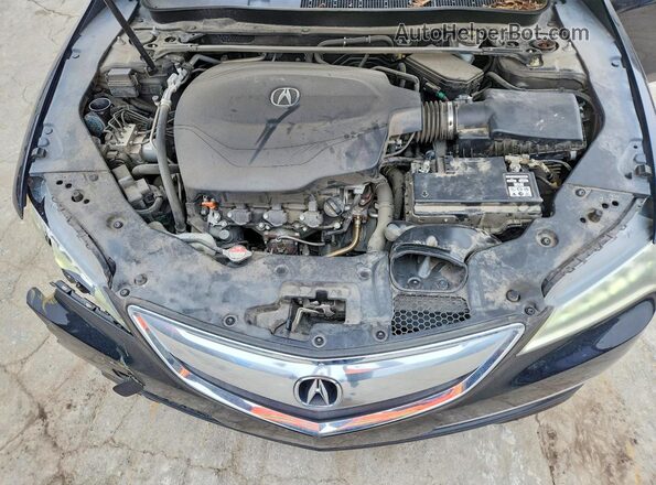 19UUB2F32GA005733 2016 ACURA TLX Черный Вид задней части салона