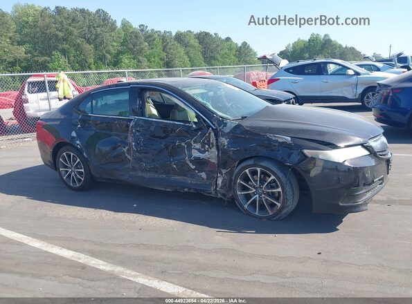 19UUB2F34GA006107 2016 ACURA TLX Черный Вид задней части салона