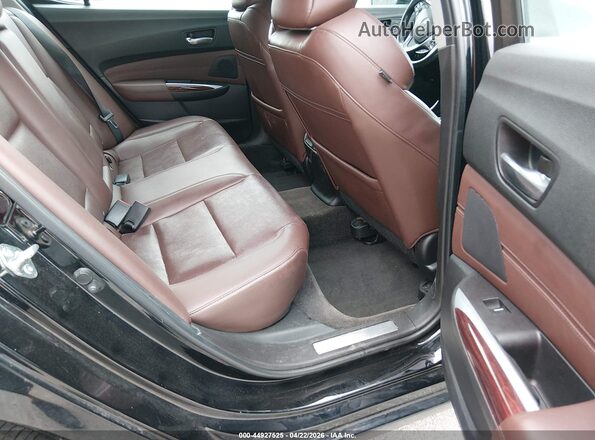 19UUB2F51GA011007 2016 ACURA TLX Black Vista de la etiqueta del VIN