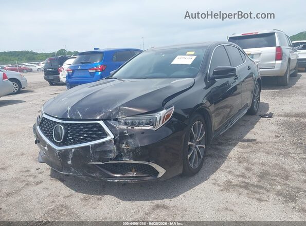 19UUB2F52JA010665 2018 ACURA TLX Black წინა მარცხენა ხედი სამი მეოთხედიდან