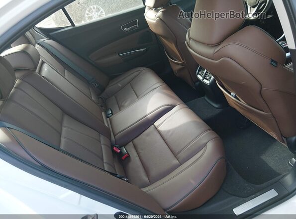 19UUB3F49KA006708 2019 ACURA TLX White VIN კოდის სტიკერის ხედი