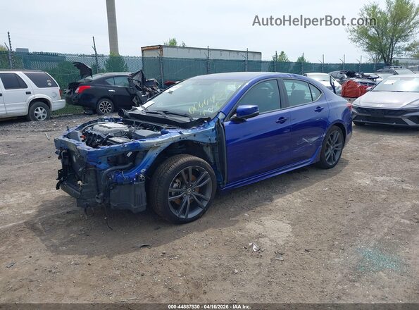 19UUB3F63KA006642 2019 ACURA TLX Blue Vista tres cuartos delantera izquierda