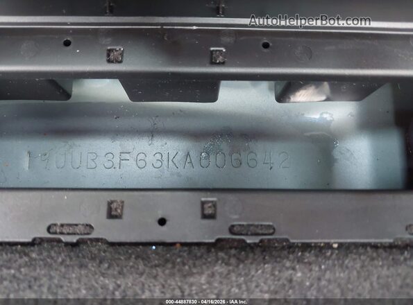 19UUB3F63KA006642 2019 ACURA TLX Blue Vista del compartimento del motor