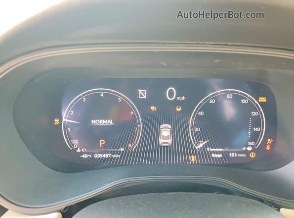19UUB5F41RA000357 2024 ACURA TLX White Vista del cuadro de instrumentos