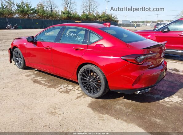 19UUB5F54MA013301 2021 ACURA TLX Red Հետևի ձախ