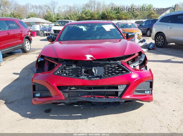 19UUB5F54MA013301 2021 ACURA TLX Red Սալոնի հետևի տեսք