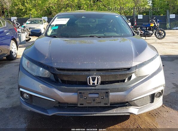 19XFC1F34KE013479 2019 HONDA CIVIC Серый Вид задней части салона