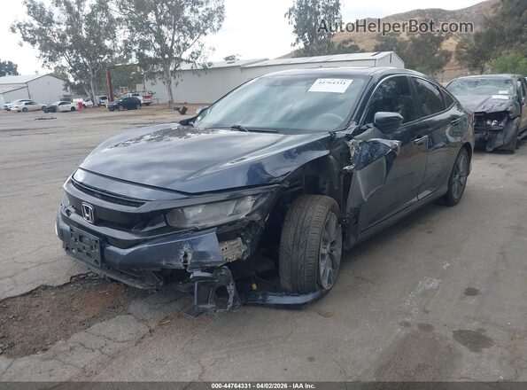 19XFC1F36LE221526 2020 HONDA CIVIC Blue Առջևի ձախ երեք քառորդ տեսարան