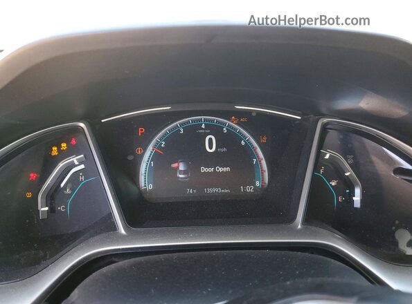 19XFC1F77LE209517 2020 HONDA CIVIC White Սարքավորումների վահանակի տեսք
