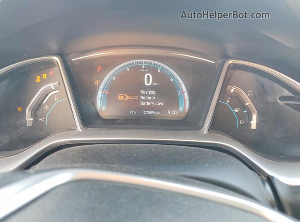 19XFC1F79GE024584 2016 HONDA CIVIC White Instrument cluster view