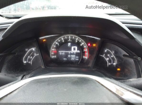 19XFC2F52GE014239 2016 HONDA CIVIC Black Հետևի նստատեղերի տեսք
