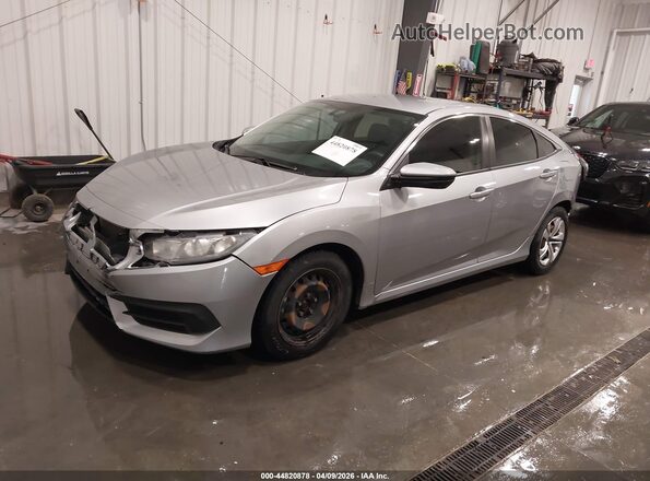 19XFC2F57GE017086 2016 HONDA CIVIC Silver Vista tres cuartos delantera izquierda