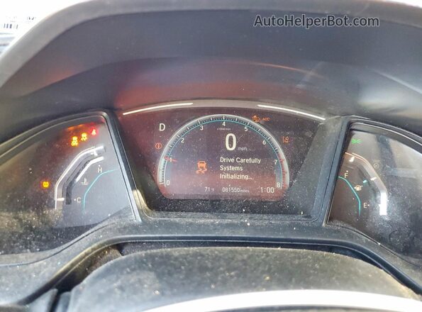 19XFC2F61KE039098 2019 HONDA CIVIC Gray Սարքավորումների վահանակի տեսք
