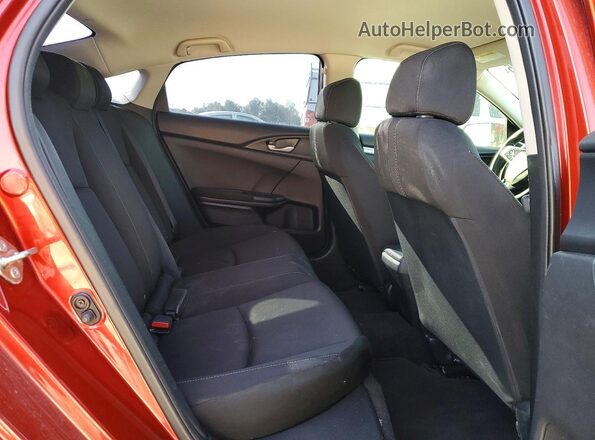 19XFC2F63LE016486 2020 HONDA CIVIC Red Rear seats view