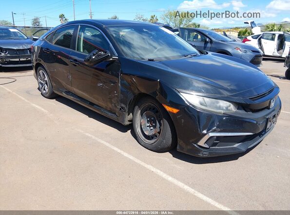 19XFC2F66LE000363 2020 HONDA CIVIC Black Front view