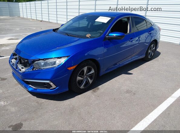 19XFC2F68LE010599 2020 HONDA CIVIC Blue Передня ліва чверть