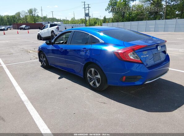 19XFC2F68LE010599 2020 HONDA CIVIC Blue Задня ліва чверть