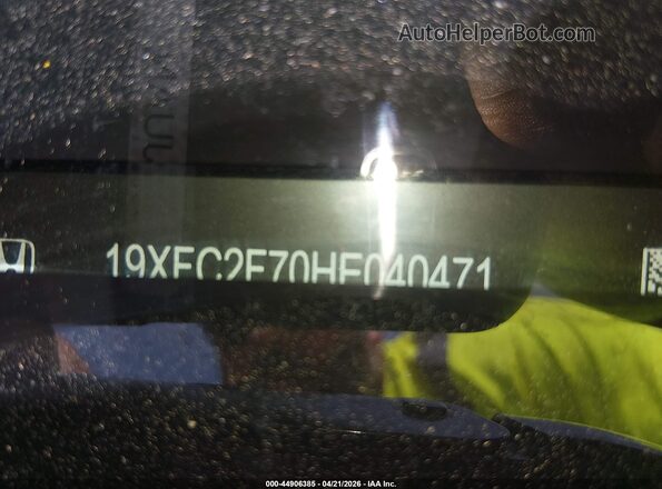 19XFC2F70HE040471 2017 HONDA CIVIC Black 