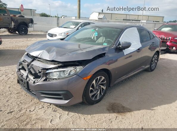 19XFC2F76JE016424 2018 HONDA CIVIC Gray Передня ліва чверть