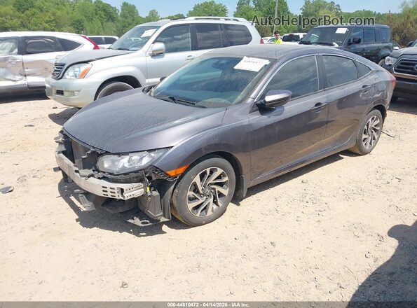 19XFC2F77HE016460 2017 HONDA CIVIC Gray Przód lewy
