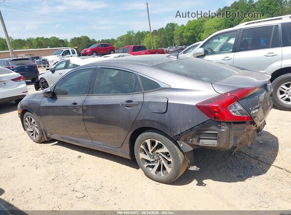 19XFC2F77HE016460 2017 HONDA CIVIC Gray Widok wnętrza 360 stopni