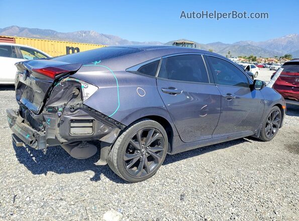 19XFC2F84LE216018 2020 HONDA CIVIC Gray Rear right