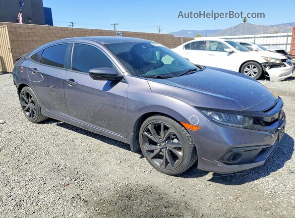 19XFC2F84LE216018 2020 HONDA CIVIC Gray Front right