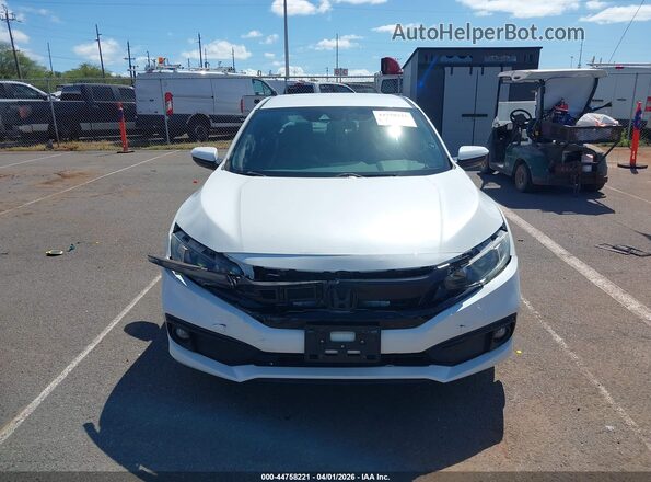 19XFC2F86LE020551 2020 HONDA CIVIC White Vista del cuadro de instrumentos