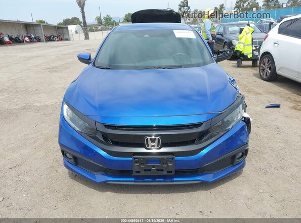 19XFC2F89LE211445 2020 HONDA CIVIC Blue Widok deski rozdzielczej