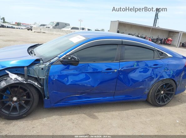 19XFC2F89LE211445 2020 HONDA CIVIC Blue Widok wnętrza z tyłu